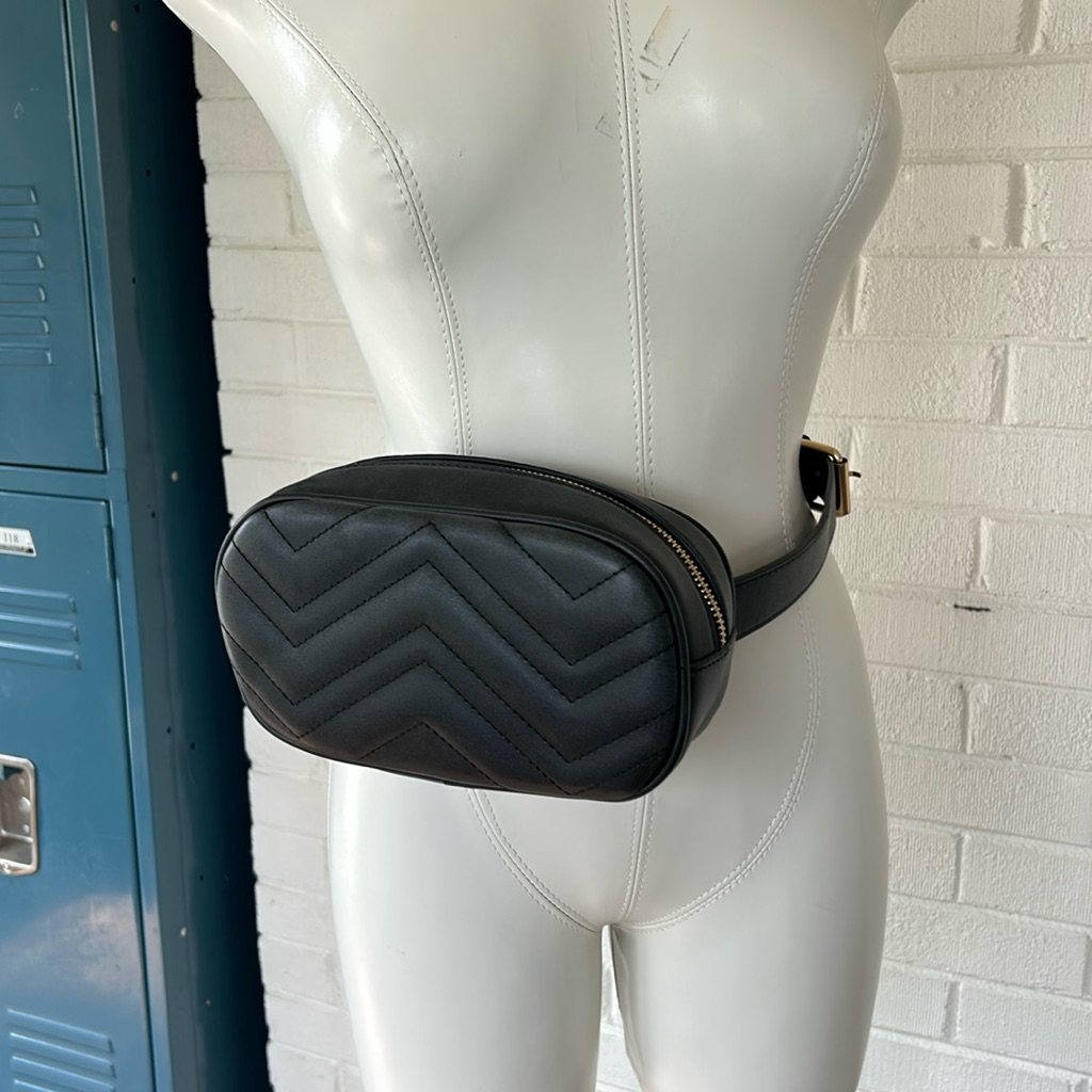 Black Waist Bag That Looks Like A Gucci Style